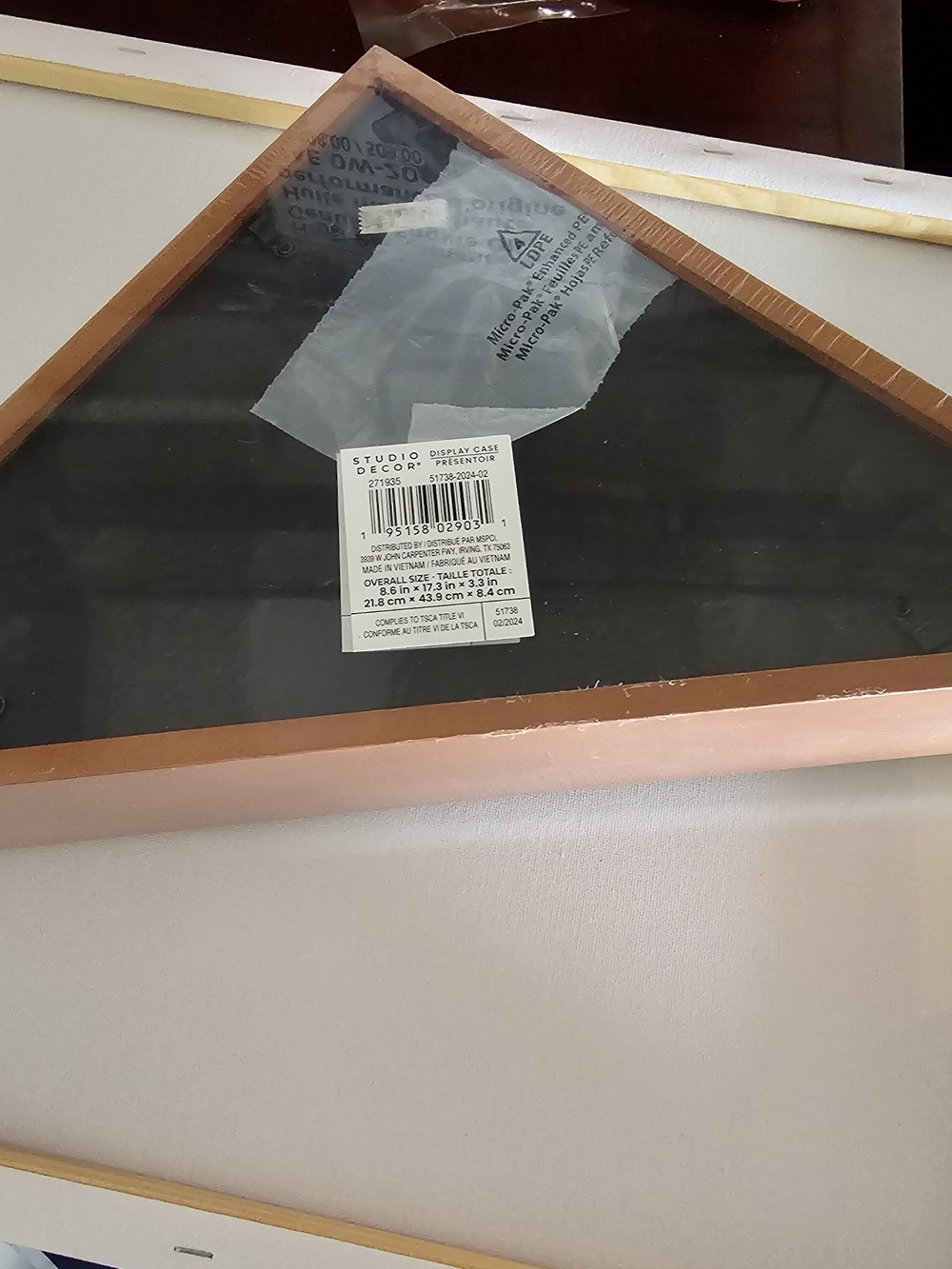 Studio Decor Copper-Tone Triangular Wall Display
